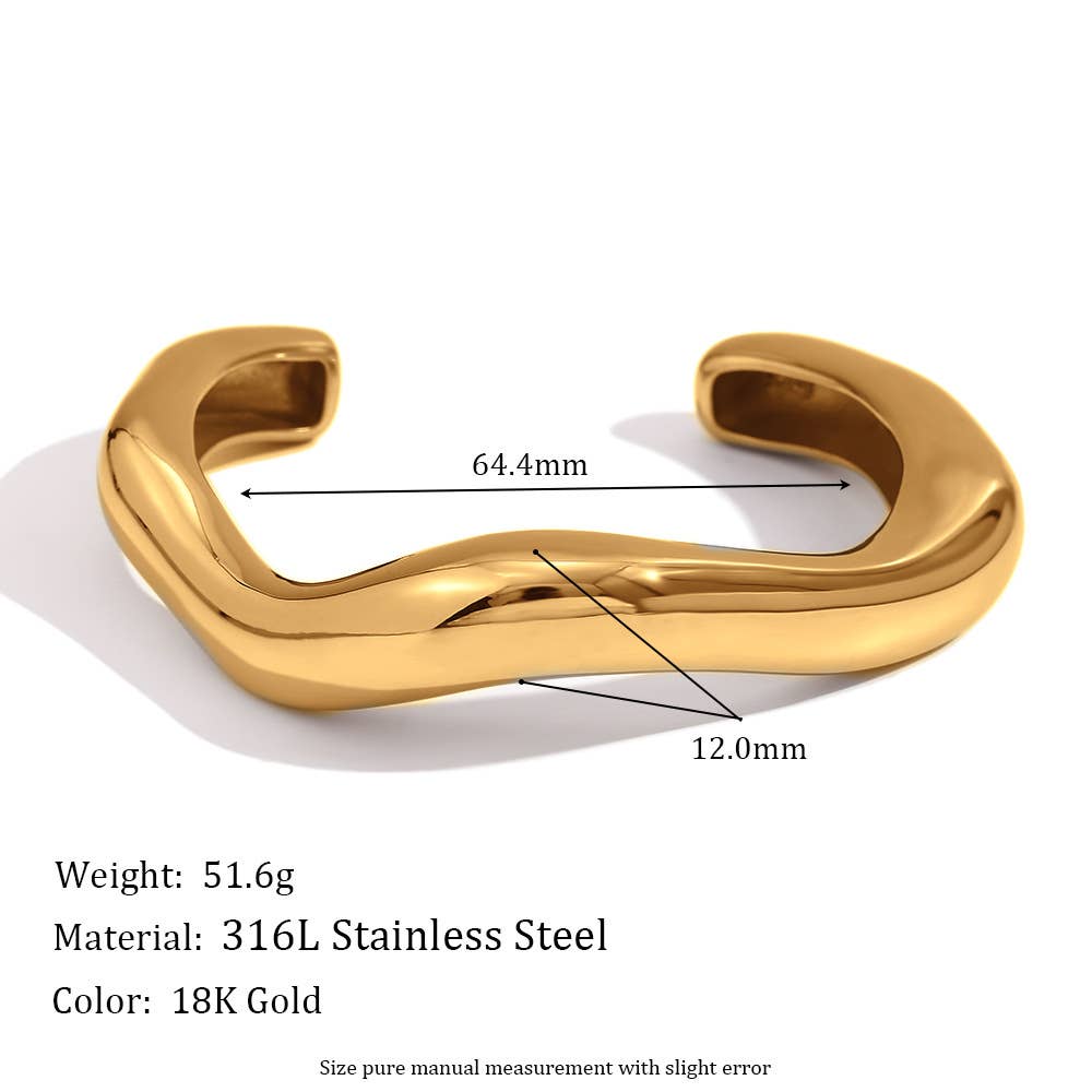Wave Cuff Bracelet
