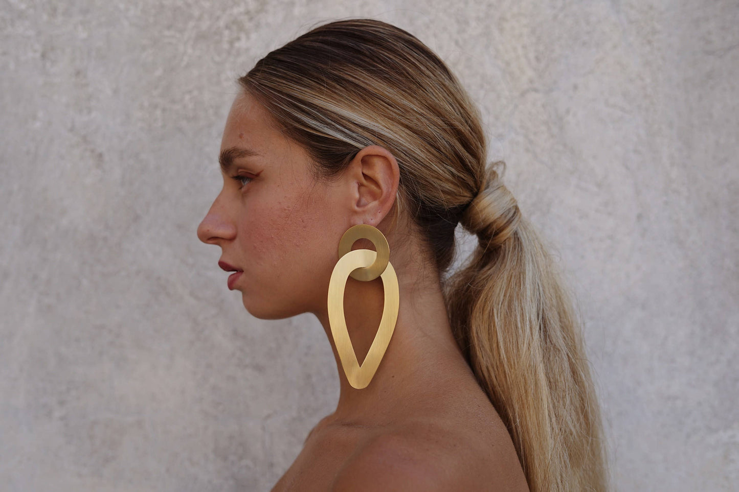 Oversized Hoop Statement Chunky Earrings