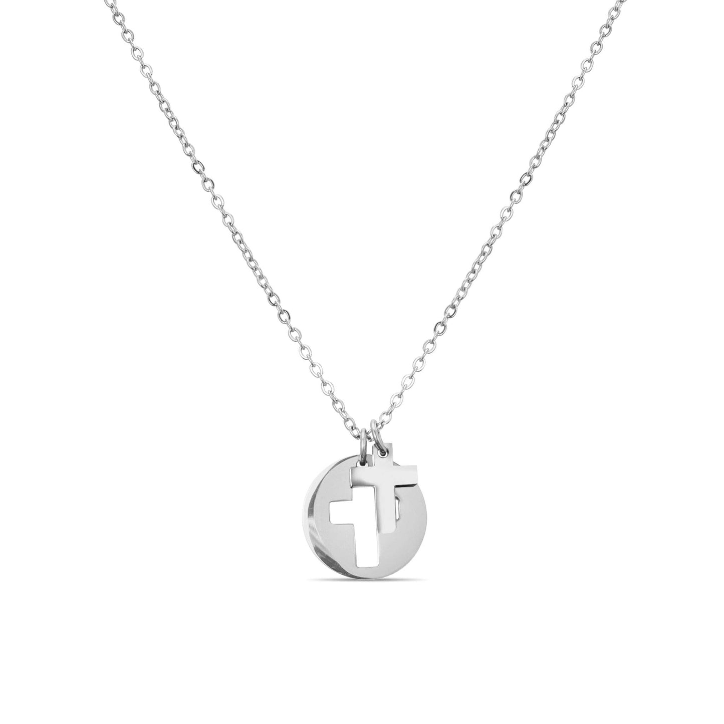 Cross Cutout Necklace
