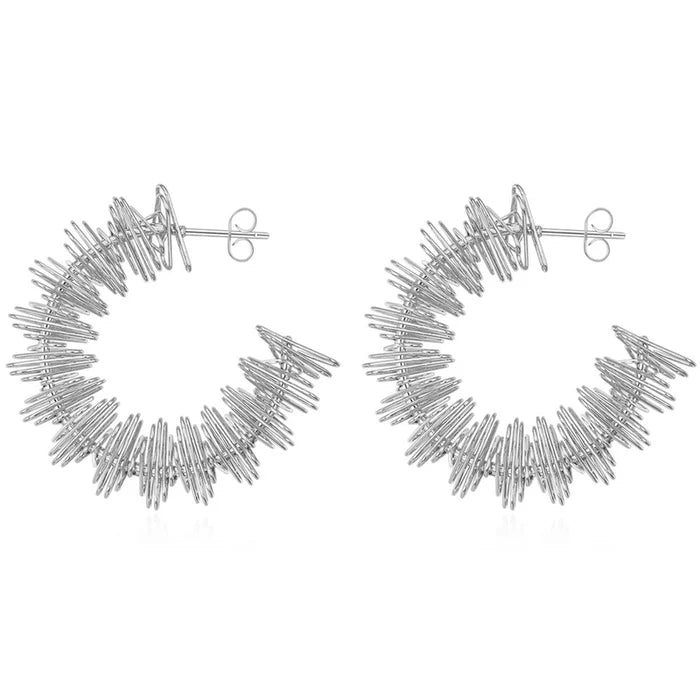 Zigzag Hoop Earrings