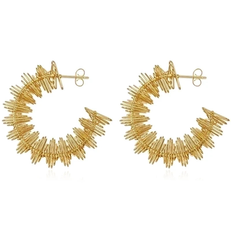 Zigzag Hoop Earrings