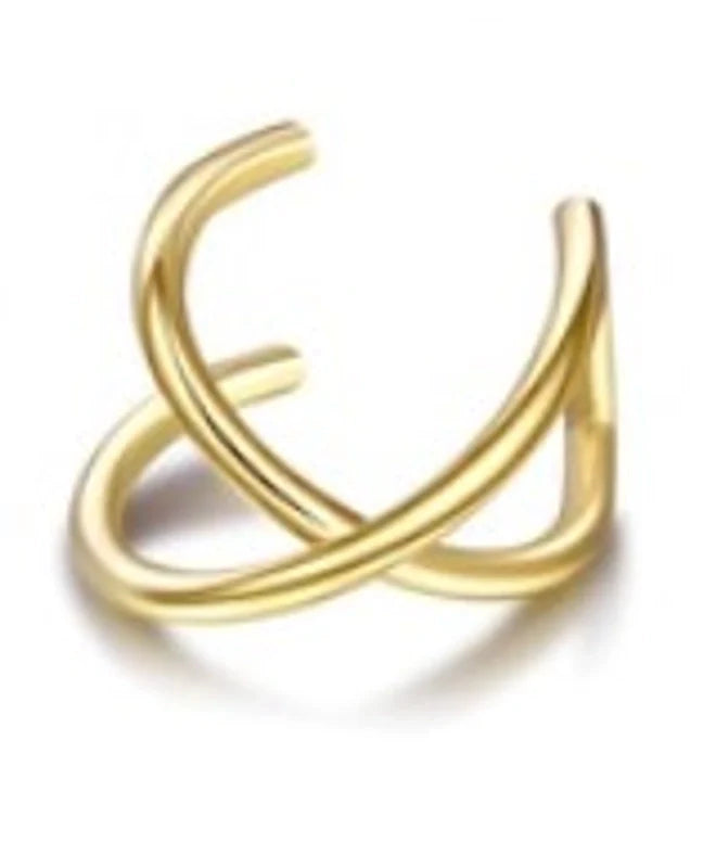 Silver Swirl Ear Cuff