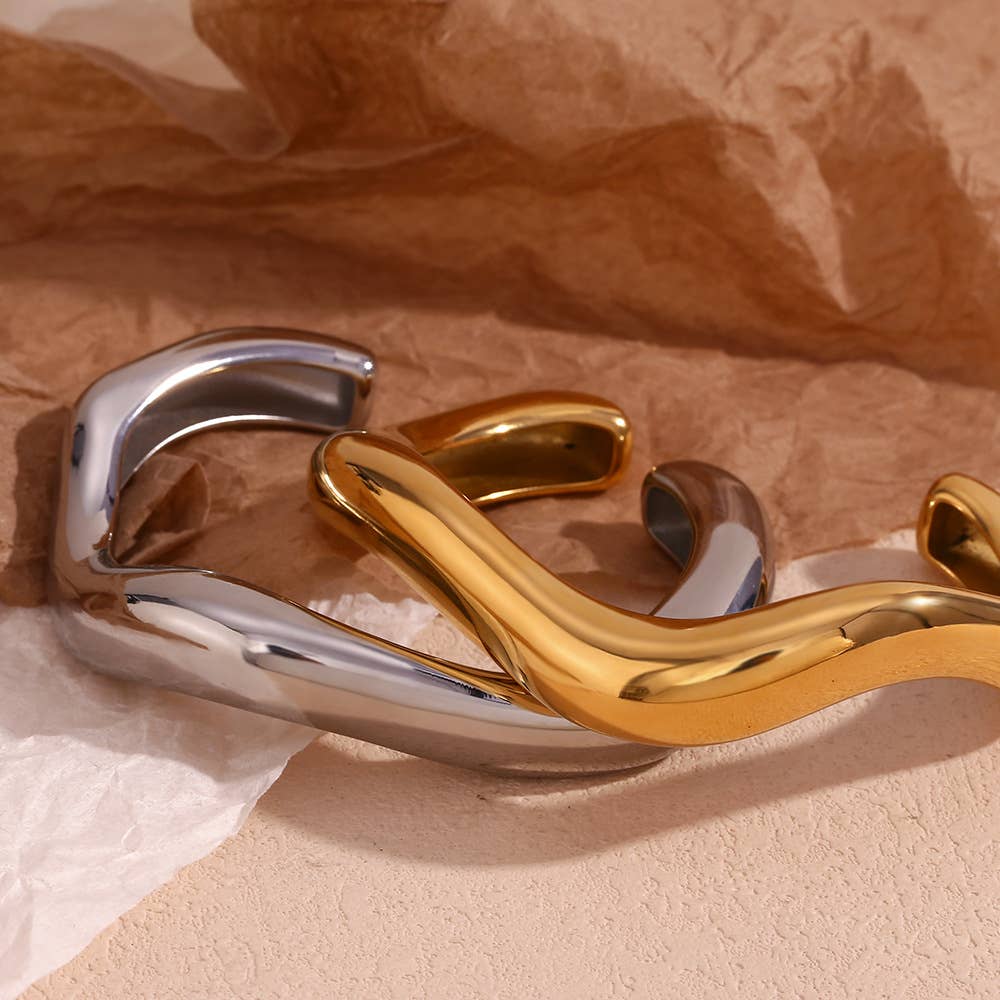 Wave Cuff Bracelet