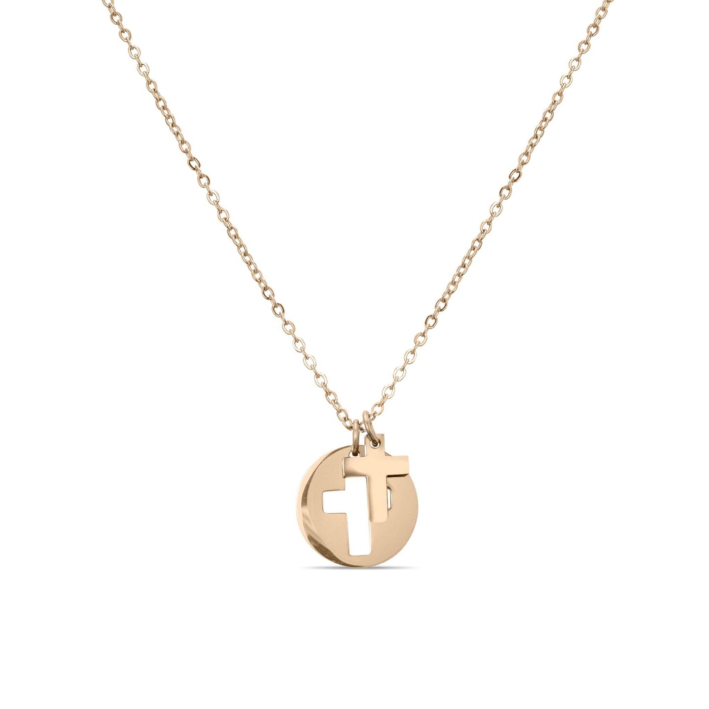 Cross Cutout Necklace