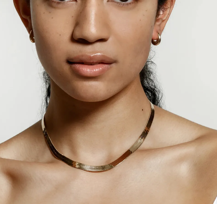 Herringbone Layer Chain Necklace