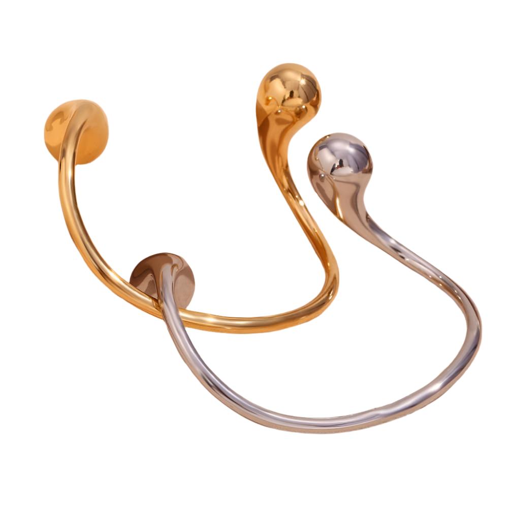 Twist Drop Cuff Bracelet