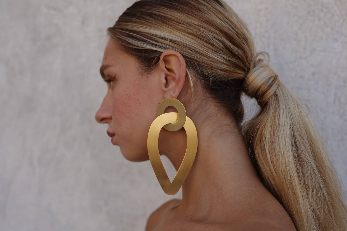 Oversized Hoop Statement Chunky Earrings