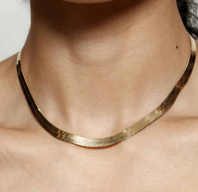 Herringbone Layer Chain Necklace