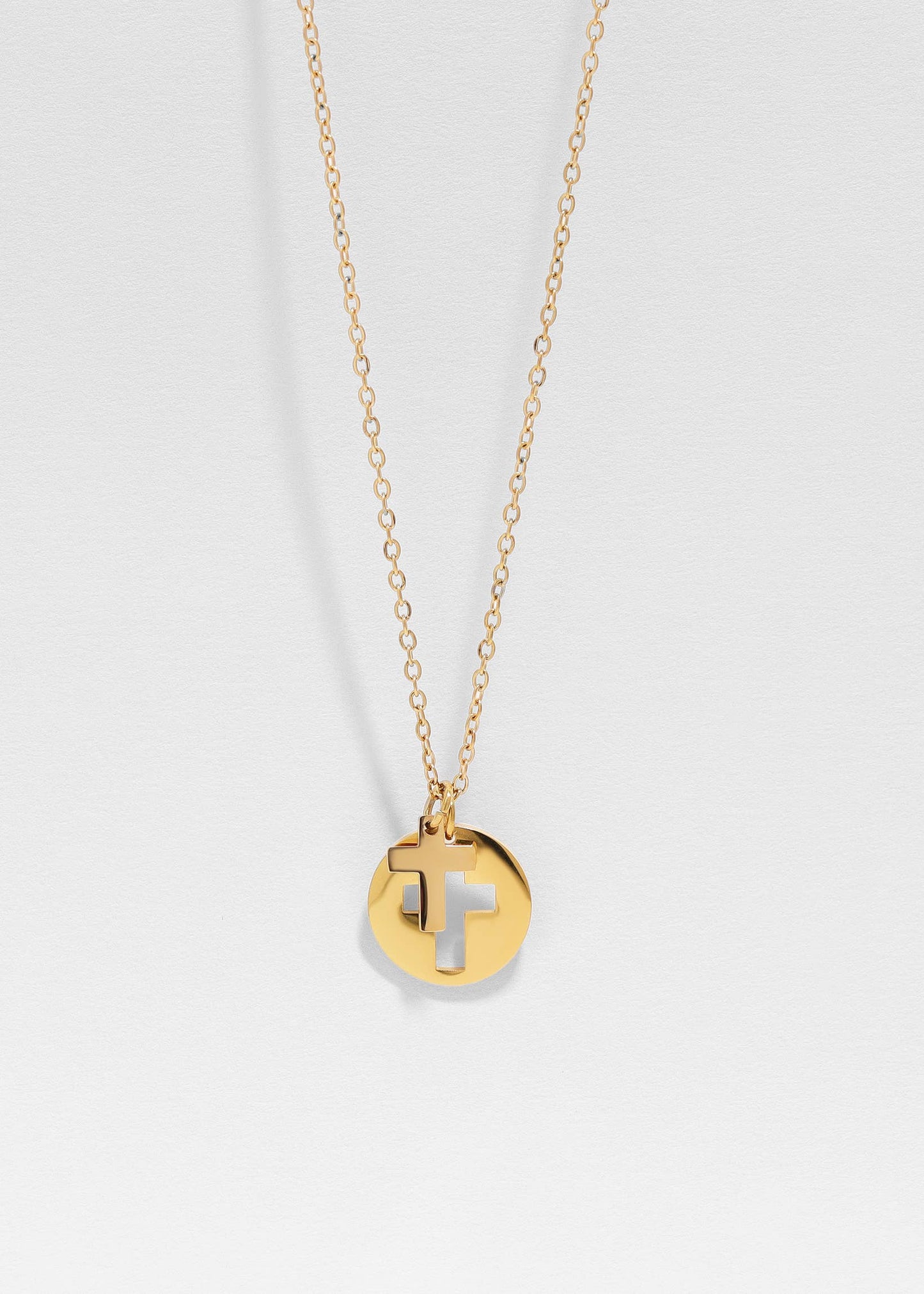 Cross Cutout Necklace