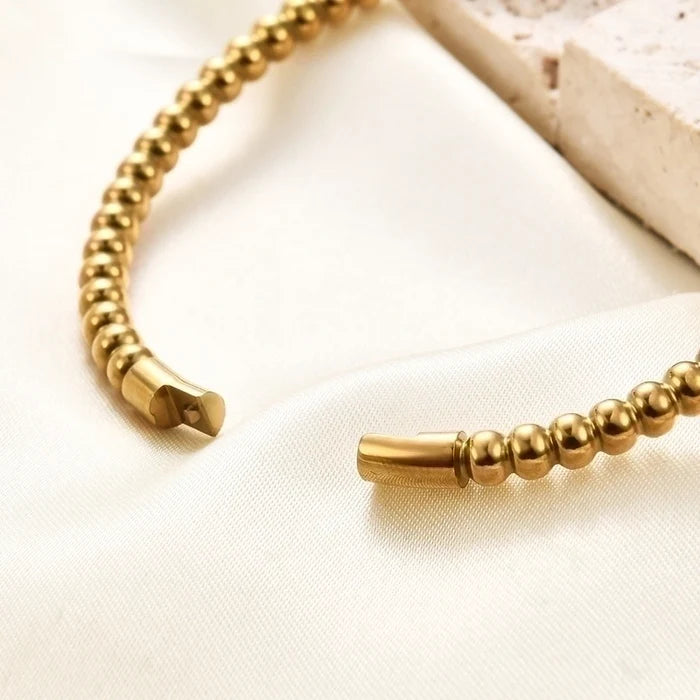 The Luxe Bead Bangle Bracelet