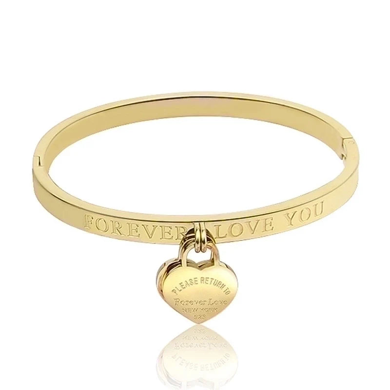 Love Forever Bangle Bracelet