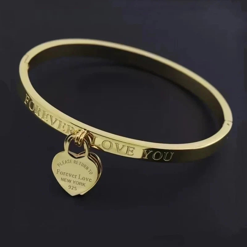 Love Forever Bangle Bracelet
