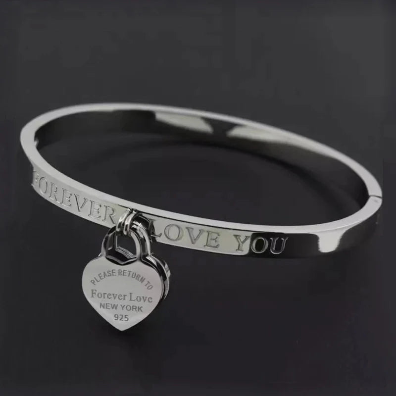 Love Forever Bangle Bracelet