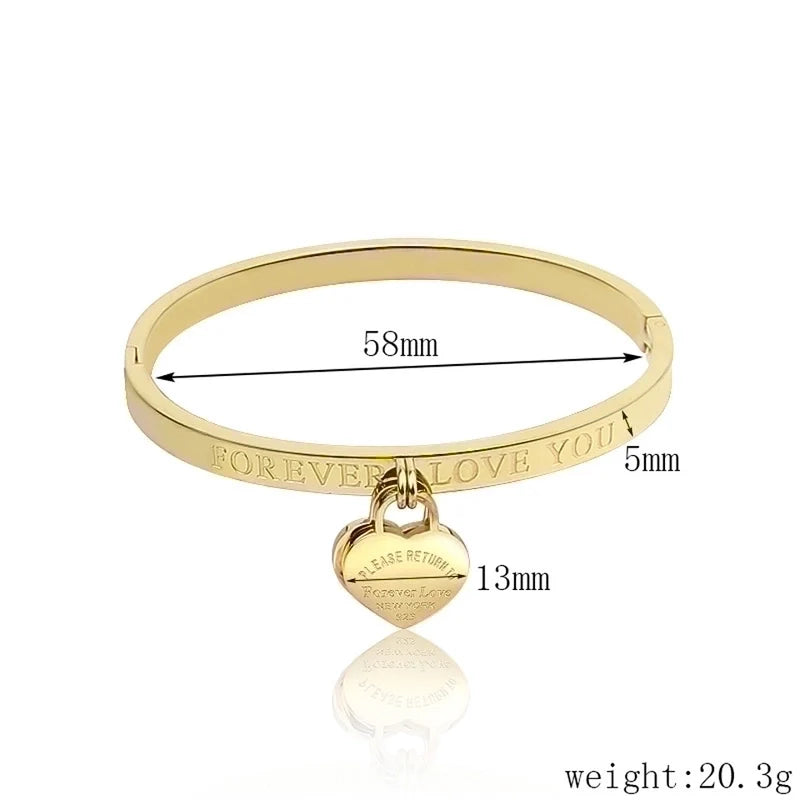 Love Forever Bangle Bracelet
