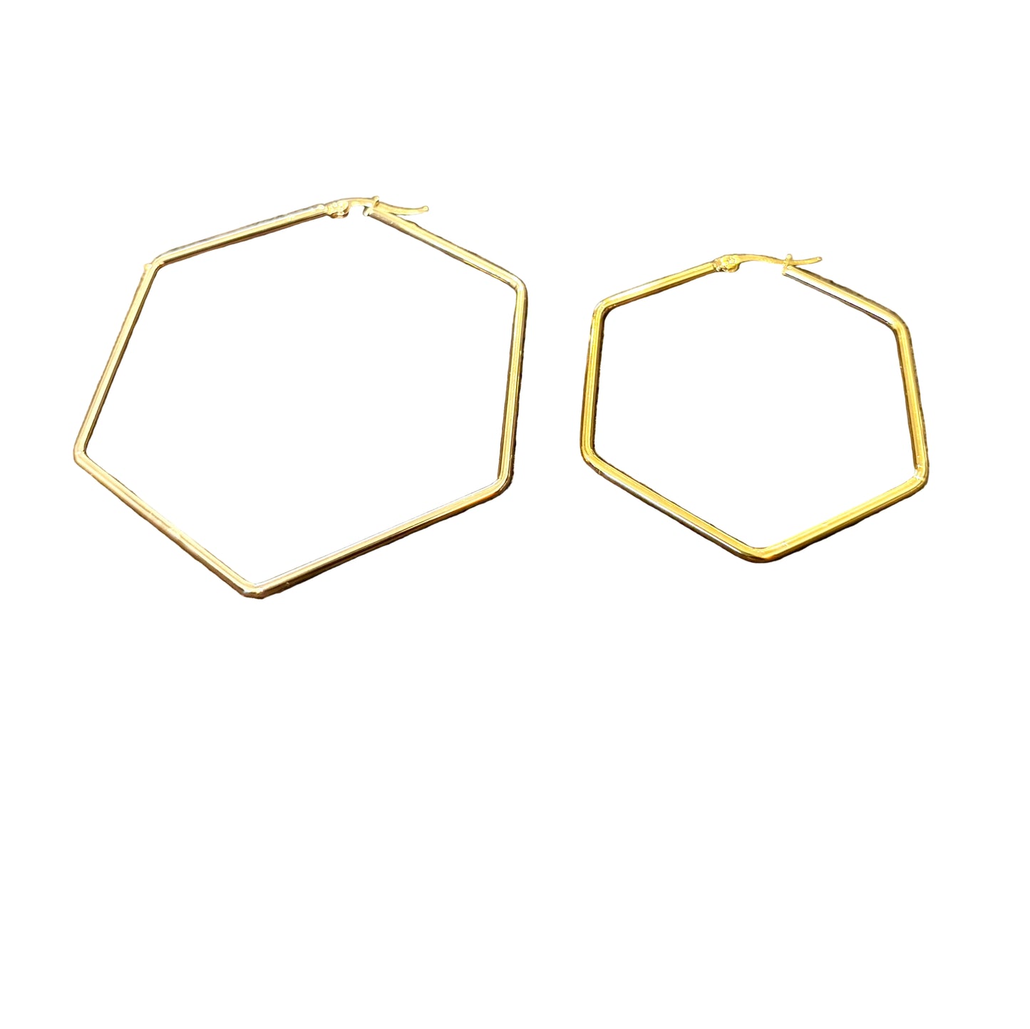 Hexa Glow Hoop Earrings