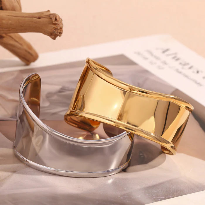Open Irregular Wave Bracelet