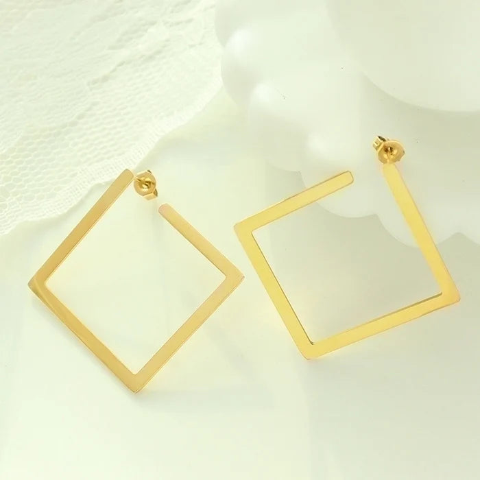 Golden Geometry Hoops