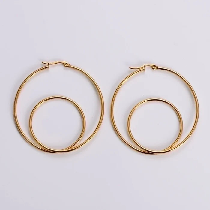 Double the Hoops Earrings