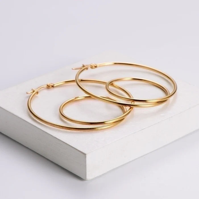 Double the Hoops Earrings