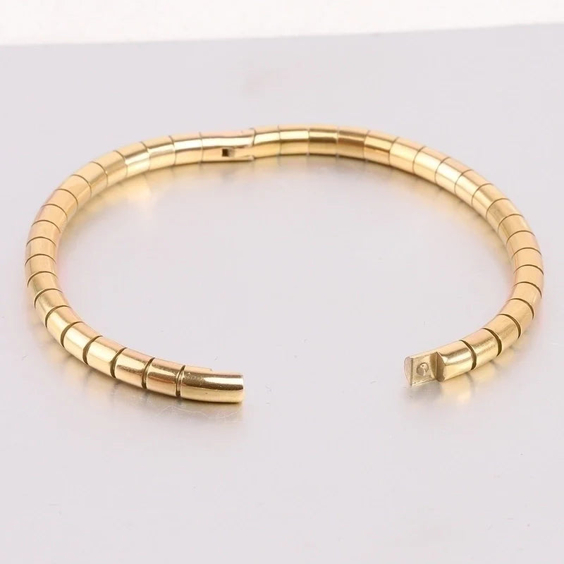 Snake Bone Bangle Bracelet