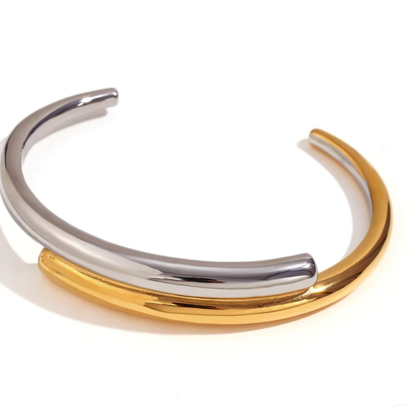 Double Layered Bangle Bracelet