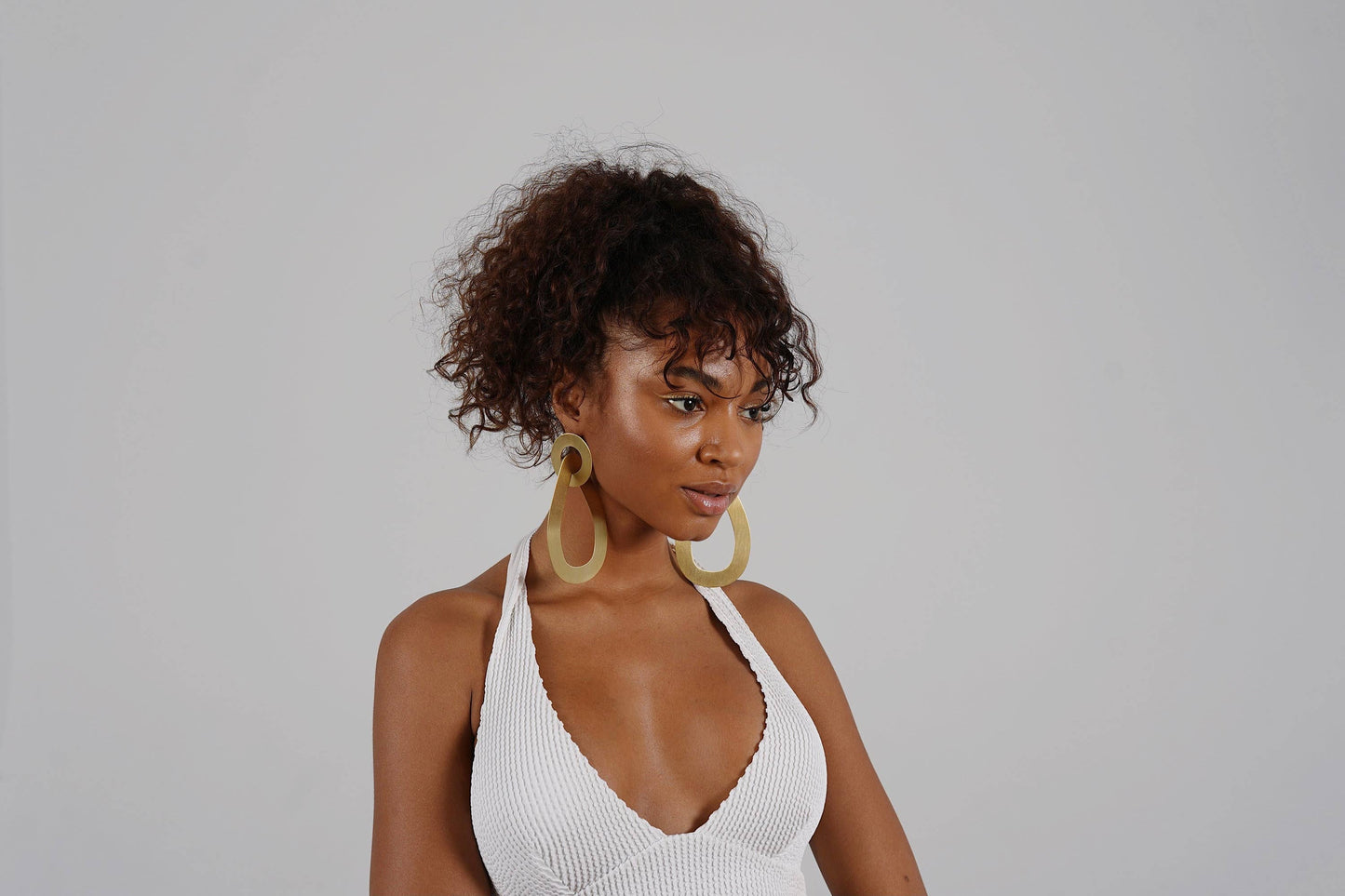Oversized Hoop Statement Chunky Earrings