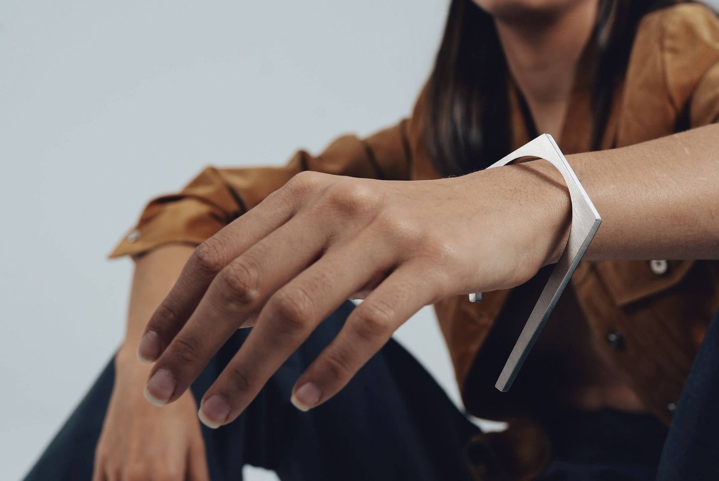 Stainless Steel Bold Statement Cuff Bracelet By Lakaluka