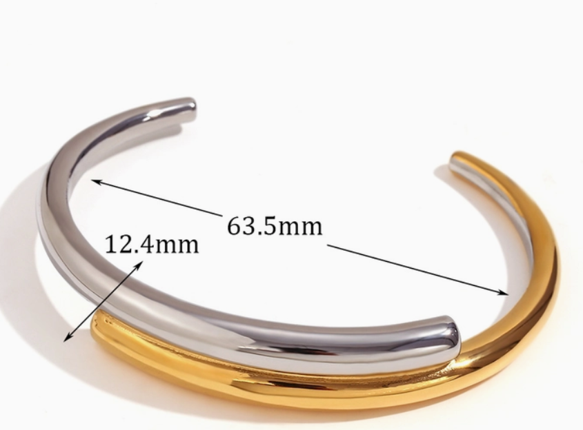 Double Layered Bangle Bracelet