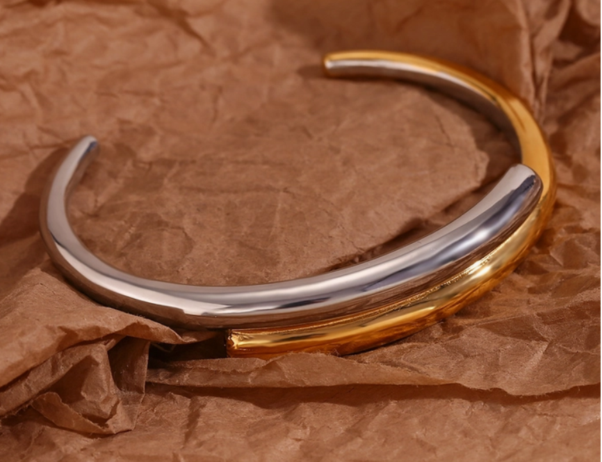 Double Layered Bangle Bracelet