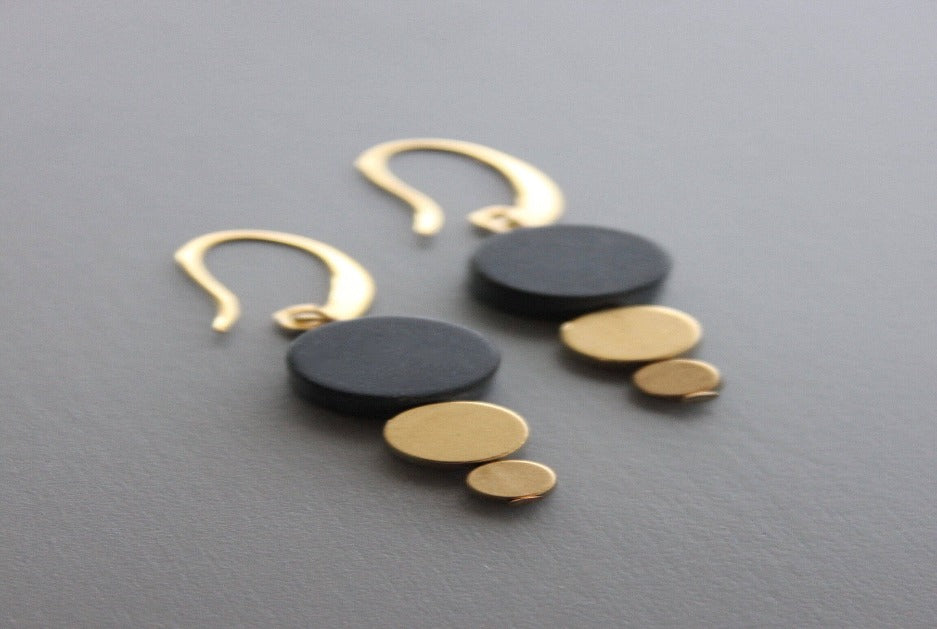 Midnight Eclipse Drop Earrings