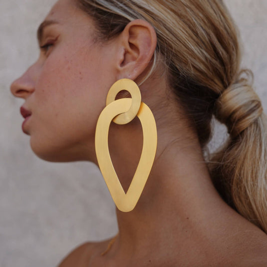 Oversized Hoop Statement Chunky  Earrings
