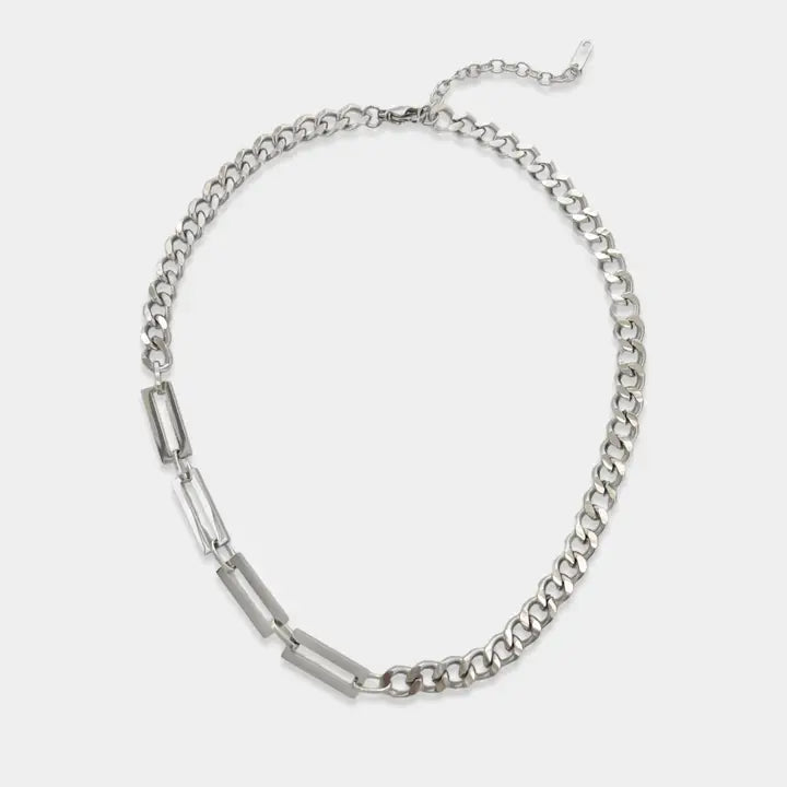 Stainless Steel Curb Chain Necklace