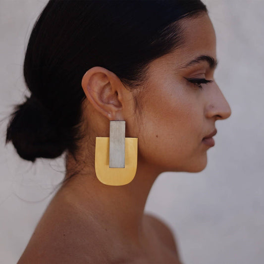 Geometric Statement Ear Jacket
