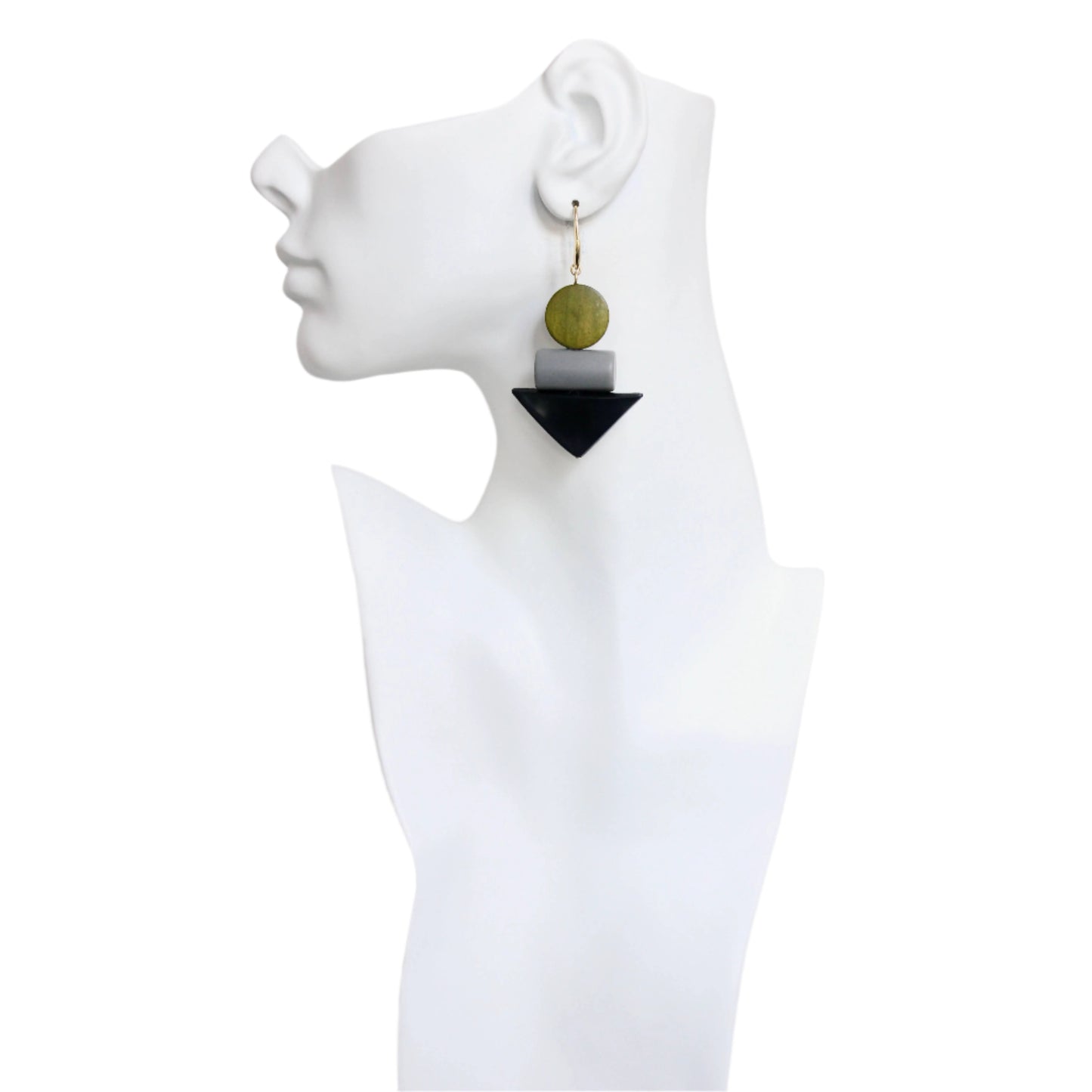 Black and Green Earrings