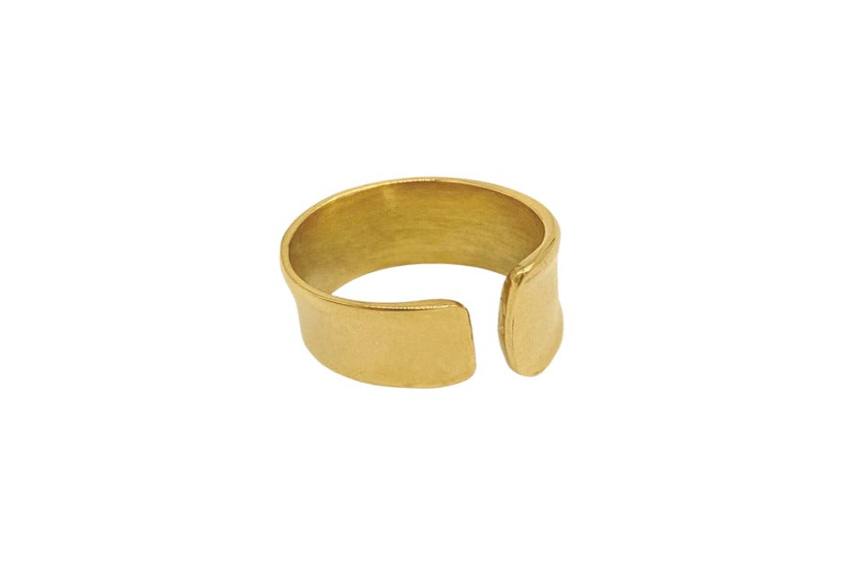 Gold Tall Open Band Ring