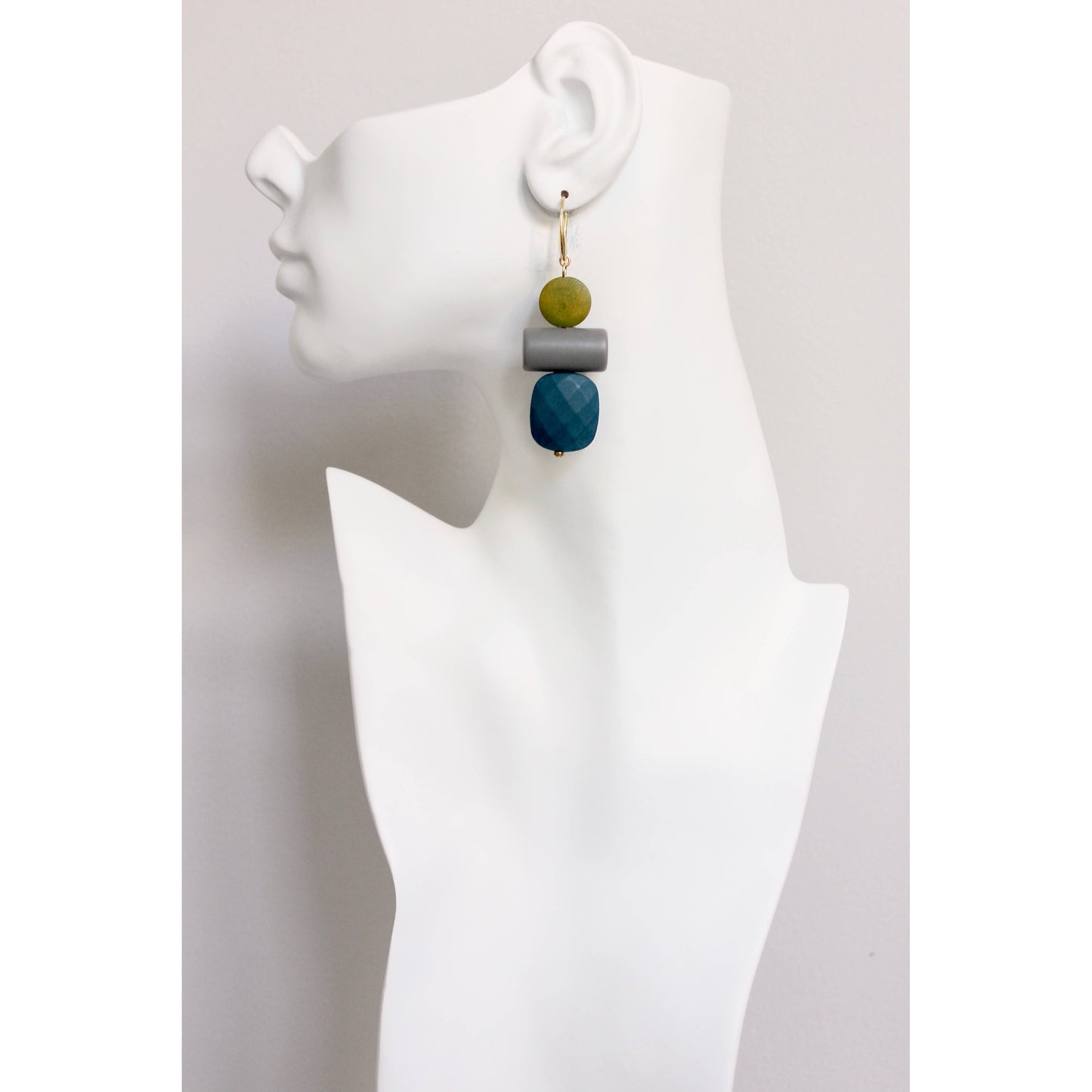 Stacked Serenity Drop Earrings