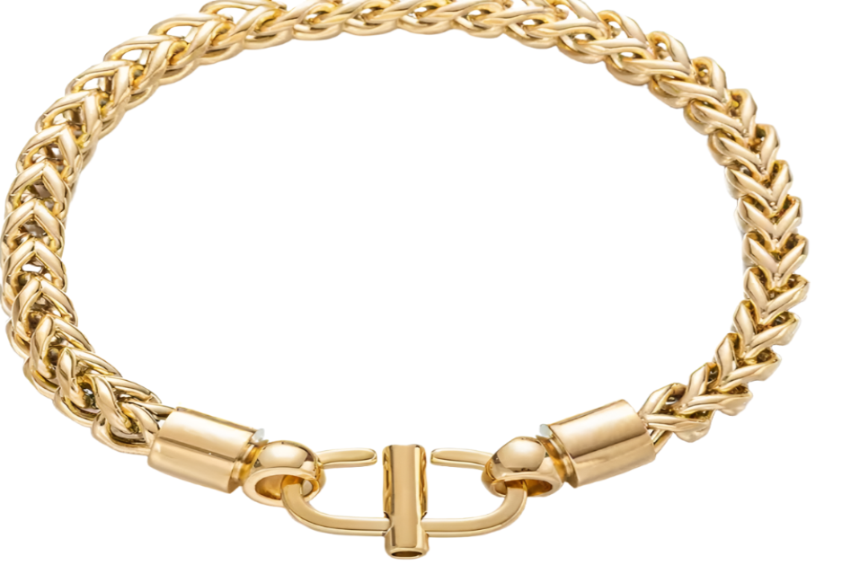 Gold Wheat Chain Bracelet