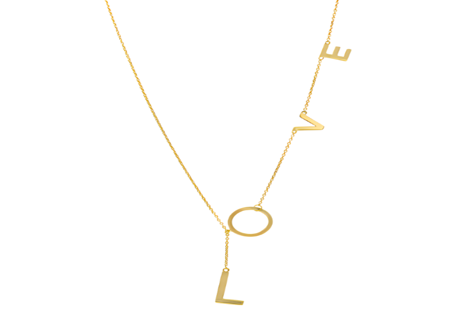 Love Word Lariat Necklace