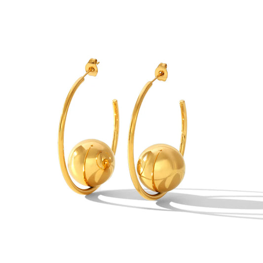 Golden Orbit Hoops