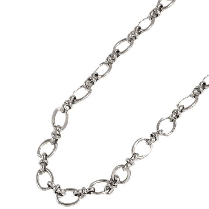 Stainless Steel Oval Link Necklace