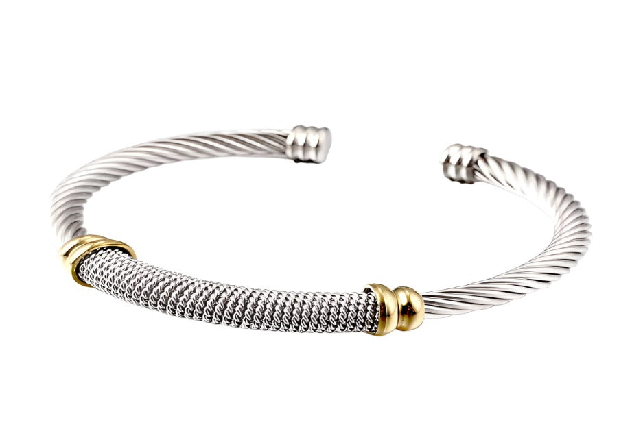 Twisted Rope Cuff Bracelet