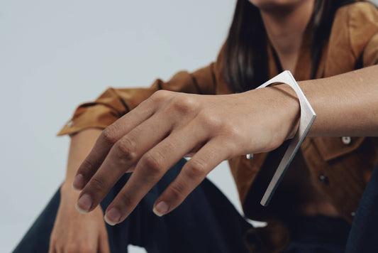Stainless Steel Bold Statement Cuff Bracelet By Lakaluka