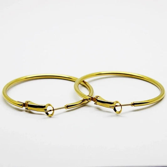 Gold Small Luna Loop Hoops