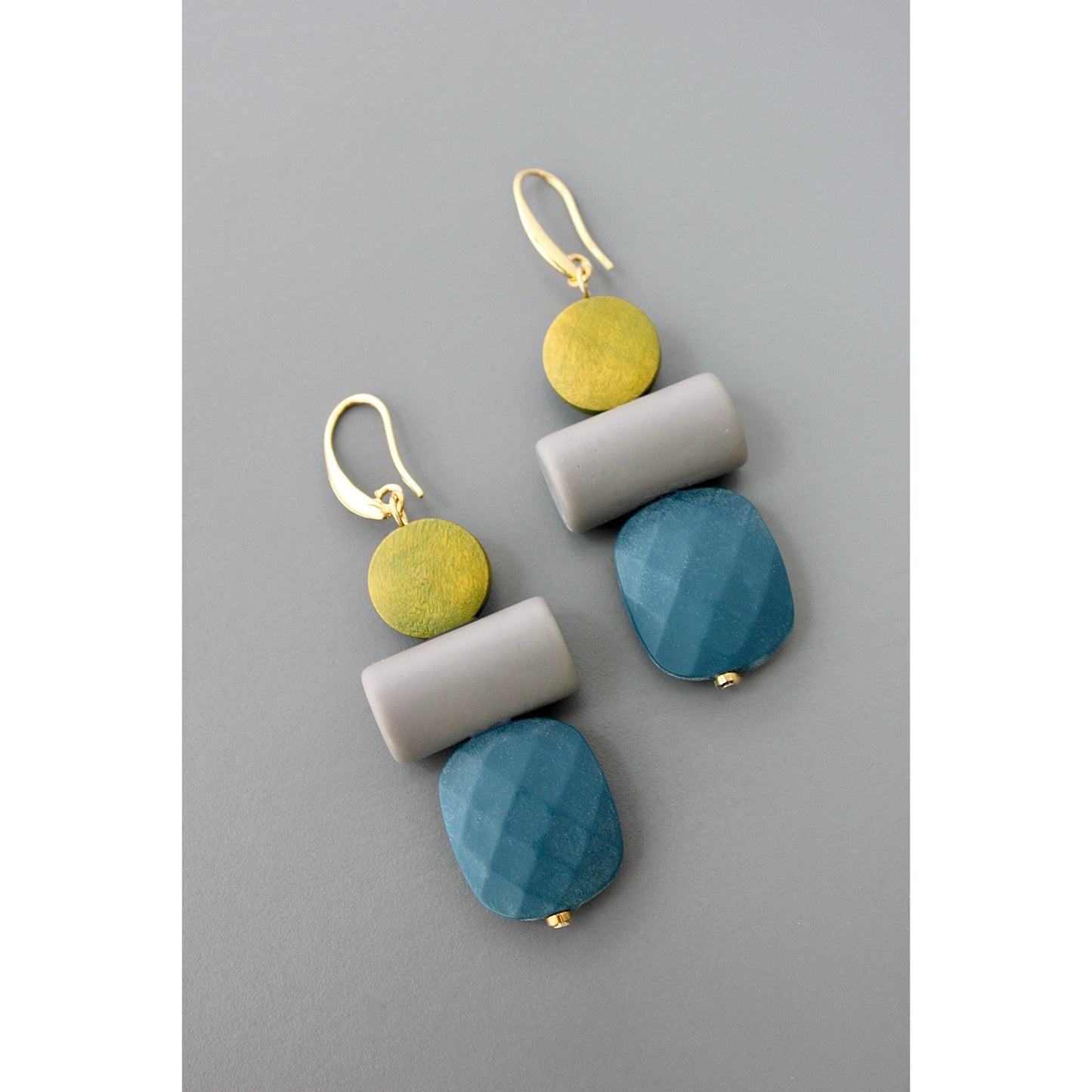 Stacked Serenity Drop Earrings