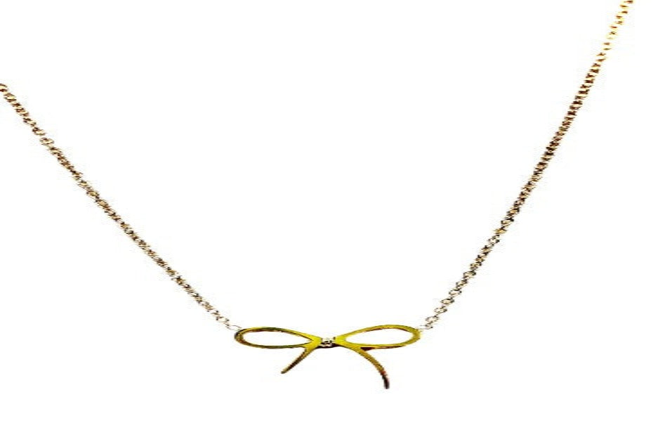 Golden Bow Necklace