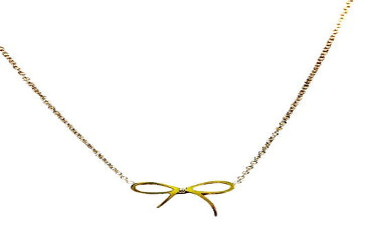 Golden Bow Necklace