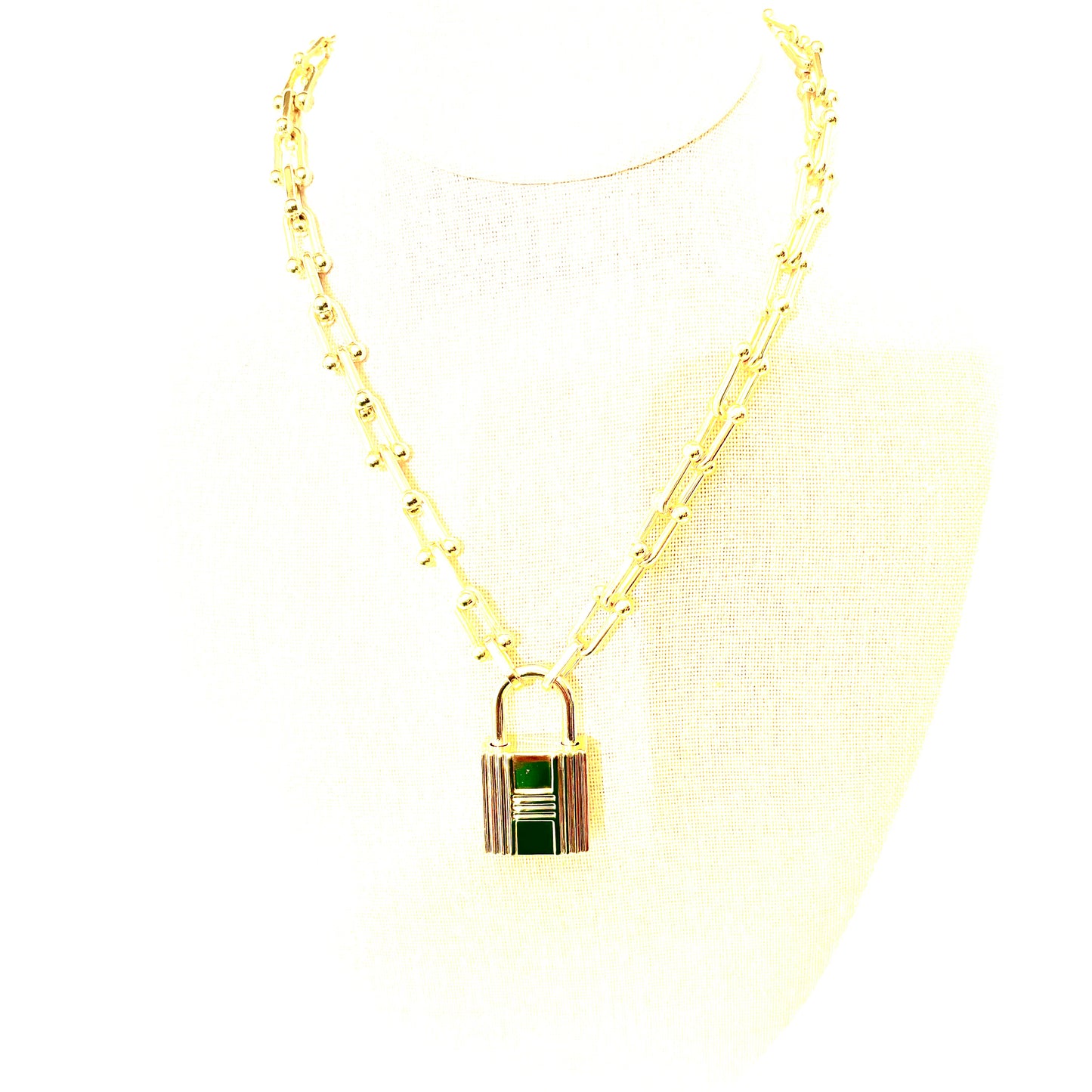 U-Link Padlock Necklace