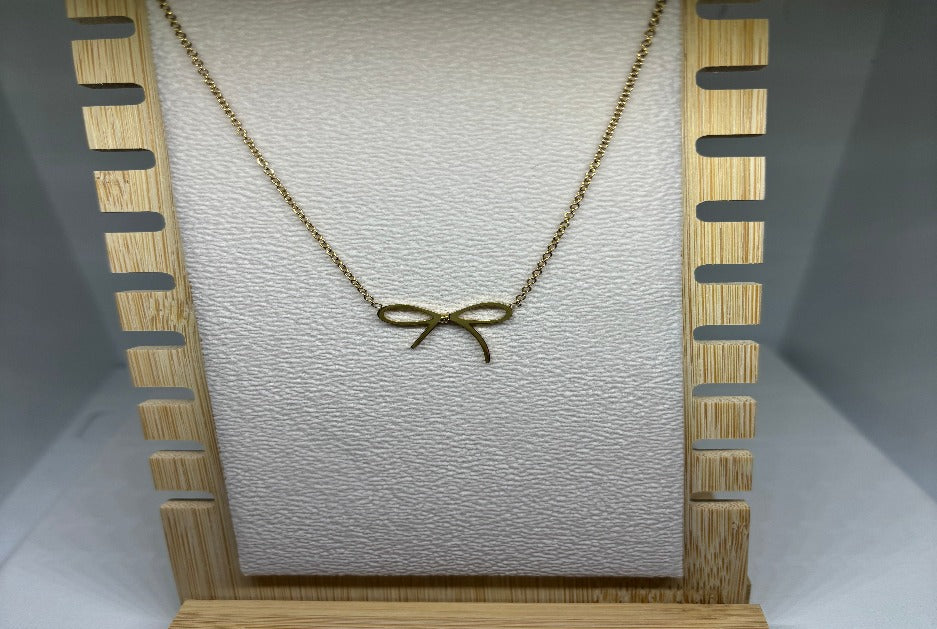 Golden Bow Necklace