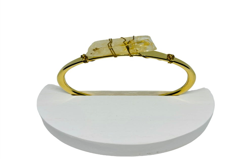 Crystal Cuff Bracelet - Citron