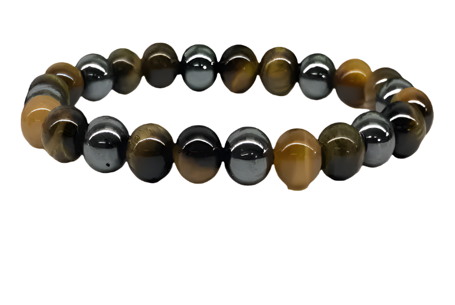 Tiger Eye and Hematite 10mm Bracelet